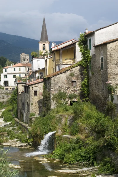Borgomaro. Aldeia antiga na região da Ligúria, Itália — Fotografia de Stock