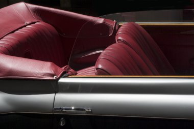 Klasik bir araba detay kapatın