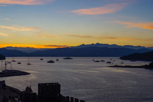 Golfo Spezia Visto Porto Venere Ligúria Itália — Fotografia de Stock