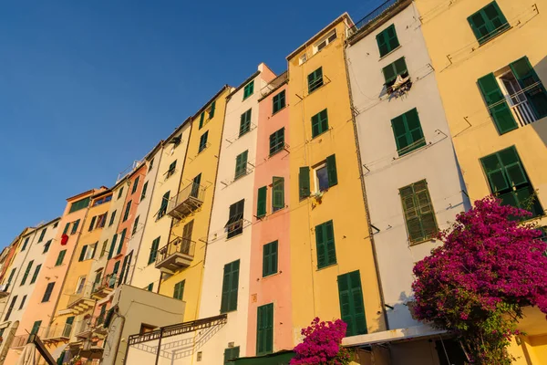 Colorful Facades Houses Historic Center Porto Venere Liguria Region Italy — 图库照片