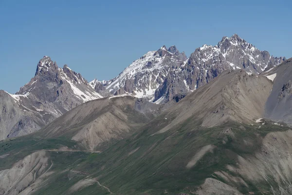 Cottian Alps Mountain Range Southwestern Part Alps View Maddalena Pass — Stock Photo, Image