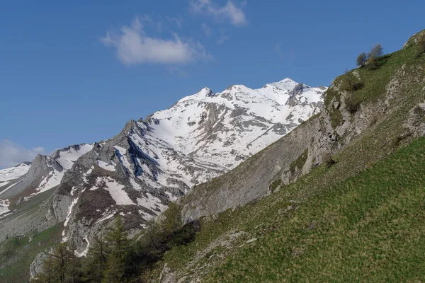 Cottian Alps Mountain Range Southwestern Part Alps View Maddalena Pass — Stockfoto