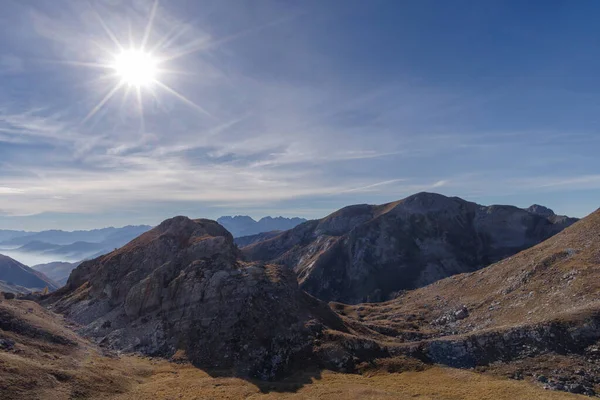 Stura Demonte Valley Uitzicht Vanaf Colle Fauniera Bergpas Cottiaanse Alpen — Stockfoto