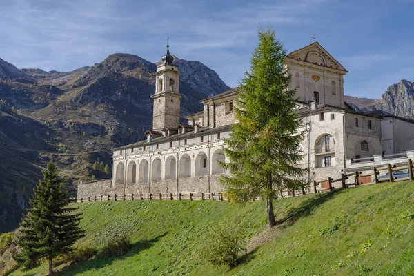 Saint Magnus Cuneo Sanctuary Castelmagno Piedmont Region Italy — Zdjęcie stockowe