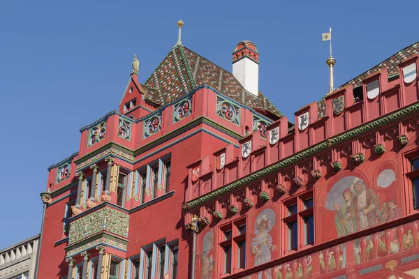 Medieval Basel Town Hall Rathaus Switzerland — Stockfoto