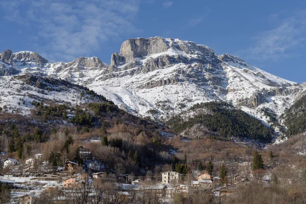 Inverno Nelle Alpi Liguri Regione Piemonte Italia Nord Occidentale — Foto Stock