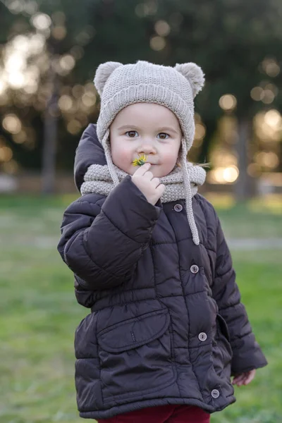 Years Child Outdoors Portrait — Stock fotografie