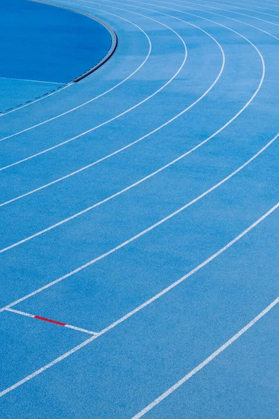 High Angle View Lines Running Track — Stock Photo, Image