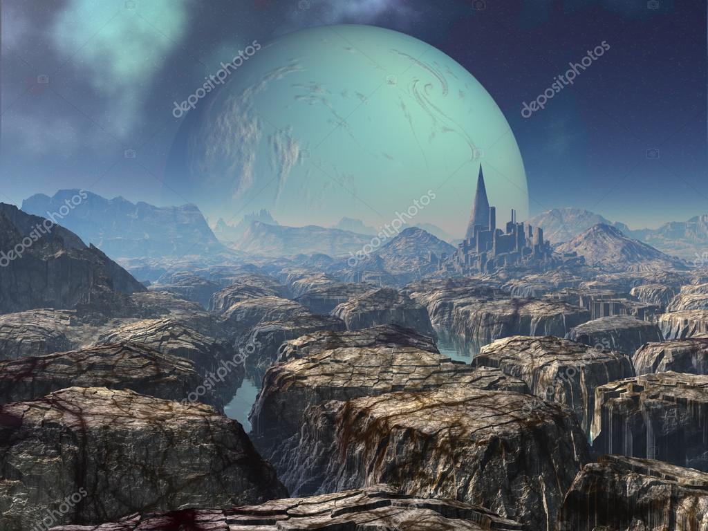 alien city landscape alien city landscape
