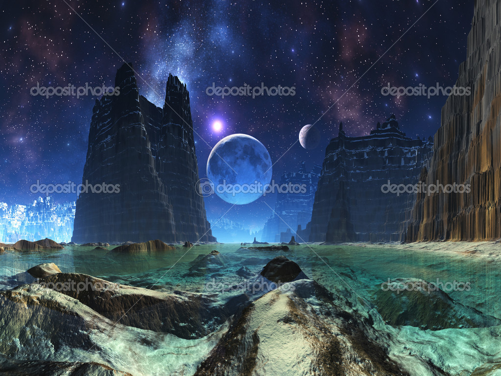 49 Moonscape Vector Images | Depositphotos