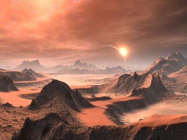 uzaylı çöl sunrise