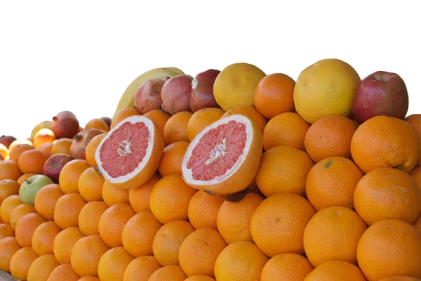 Изолированный фруктовый ларек — стоковое фото