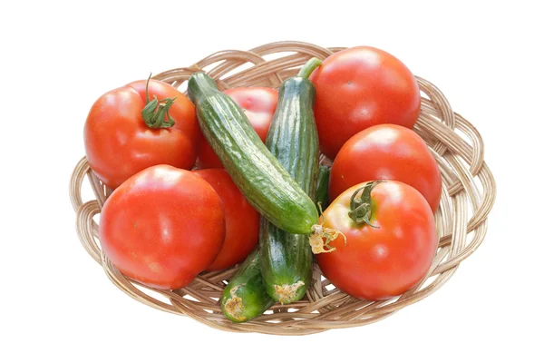 Tomates y pepinos — Foto de Stock