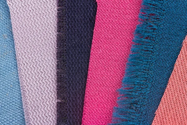 Vzorky barev tkanin — Stock fotografie