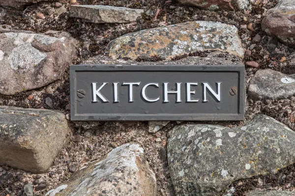 Kitchen Sign Plate — Stock Photo, Image