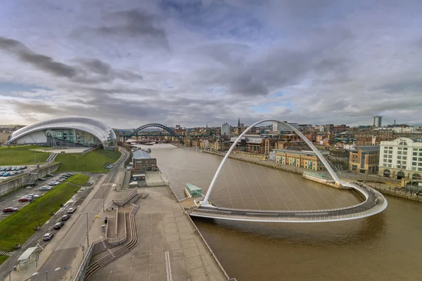 Newcastle mosty Stock Obrázky