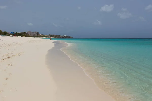 Praia Turquesa Anguilla Caribe — Fotografia de Stock