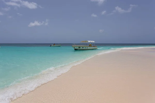 Mar Caribe Con Barco Pesca — Foto de Stock