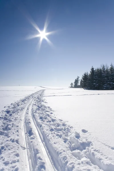 Ski track — Stock Photo, Image