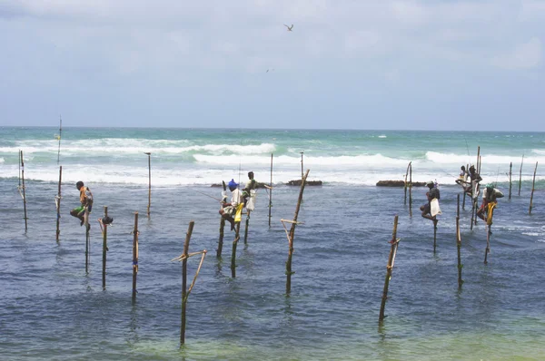 Fishermen in Sri Lanka — Stock Photo, Image
