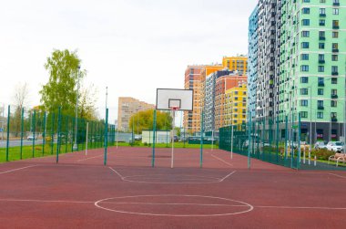 Çeyrek finalde basketbol potası. Yüksek kalite fotoğraf