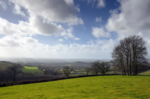 Englische Landschaft im März — Stockfoto