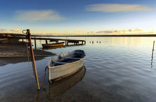 Barche sulla laguna della Flotta — Foto Stock