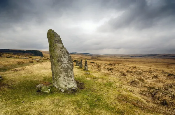 Piedras de pie en Dartmoor —  Fotos de Stock