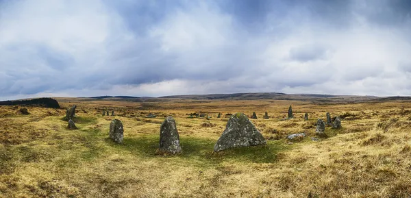 Círculo de piedra de Scorhill en Dartmoor —  Fotos de Stock