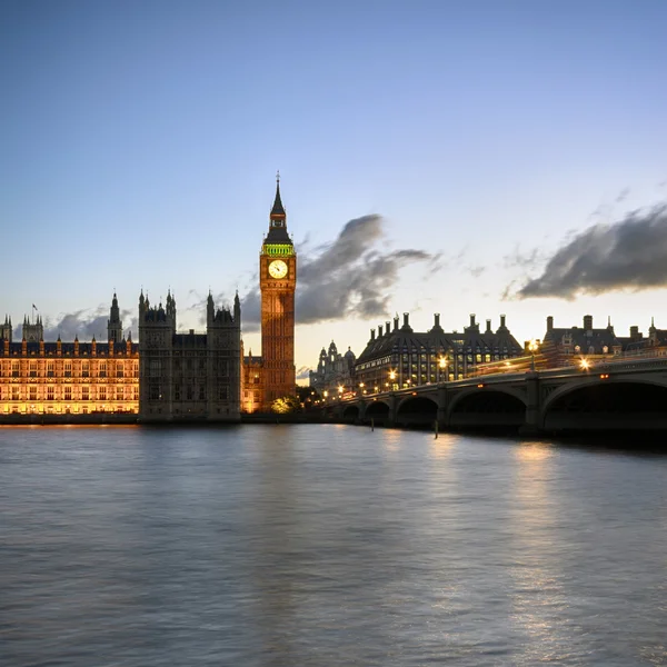 Westminster biridge och big ben — Stockfoto