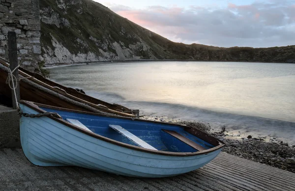 Boats at Lulworth Cove — Stock Photo, Image
