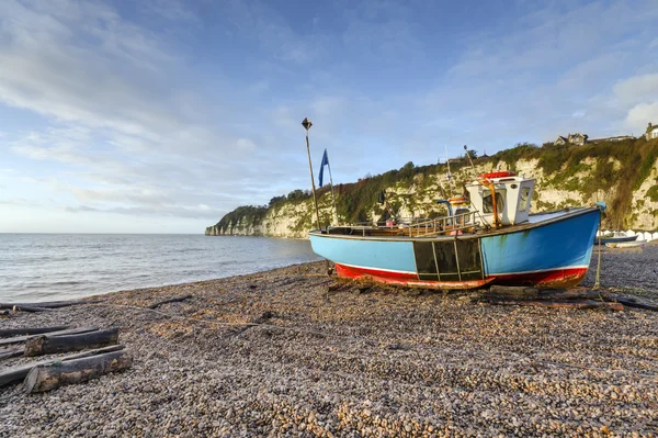 Turquoise Fishing Boat — Stock Photo, Image