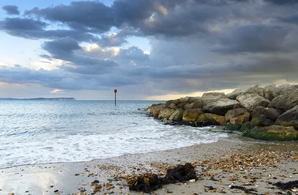 Hengistbury głowa plaży — Zdjęcie stockowe