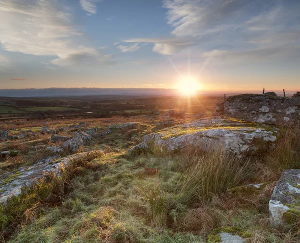 Cornwallský západ slunce — Stock fotografie