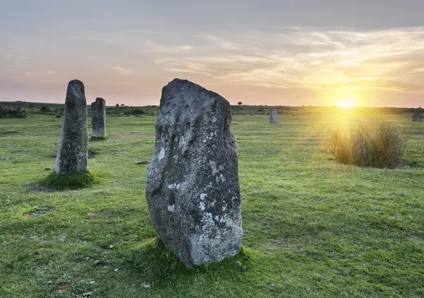 Il cerchio di pietra Hurlers — Foto Stock