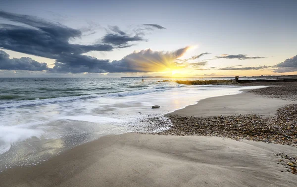 Praia Solent — Fotografia de Stock