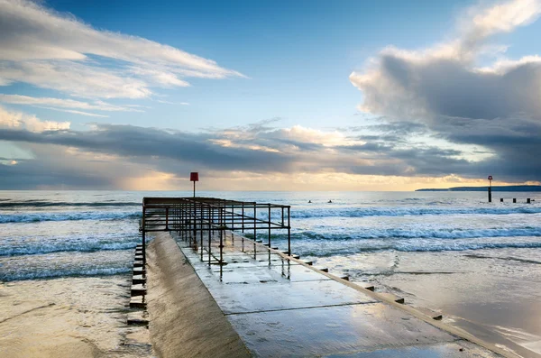 ท่องที่ชายหาด Boscombe — ภาพถ่ายสต็อก