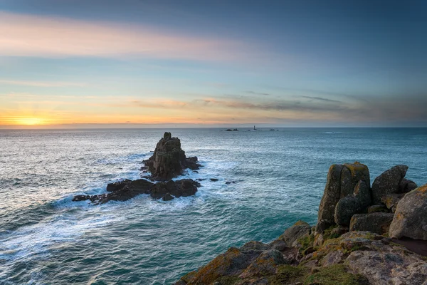 Terras terminam em Cornwalll — Fotografia de Stock