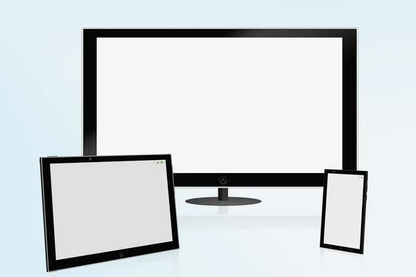 metin veya resimler için temiz ekran Multimedya illüstrasyon