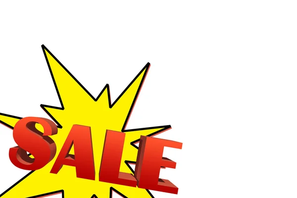 Explosive sale illustration with space for text — Stock Photo, Image