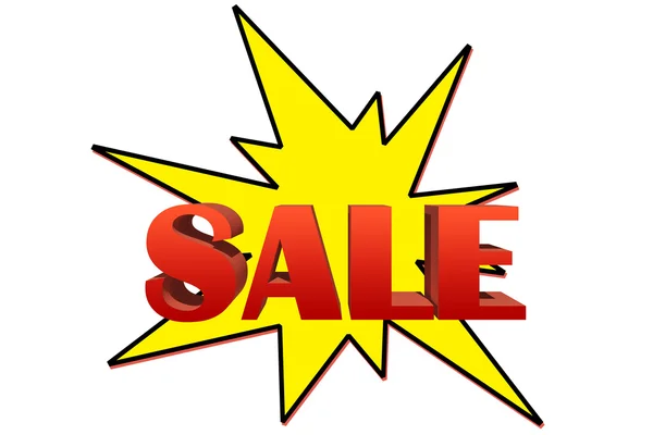 Patlayıcı Satılık illüstrasyon izole üzerine beyaz