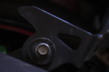 Soyut arkaplan. Demirden cıvatalar