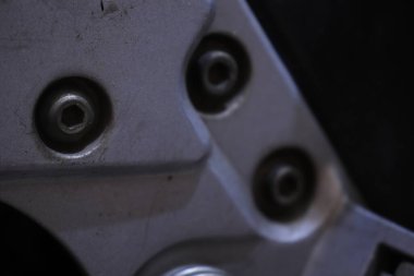 Soyut arkaplan. Demirden cıvatalar