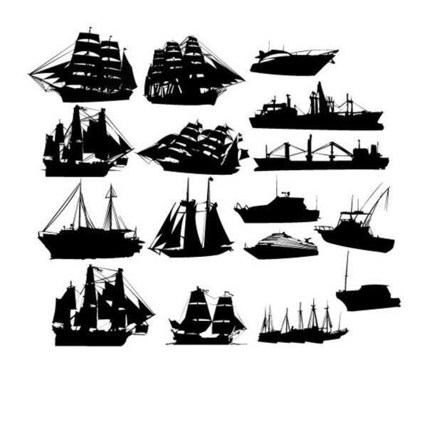 Набор парусников
