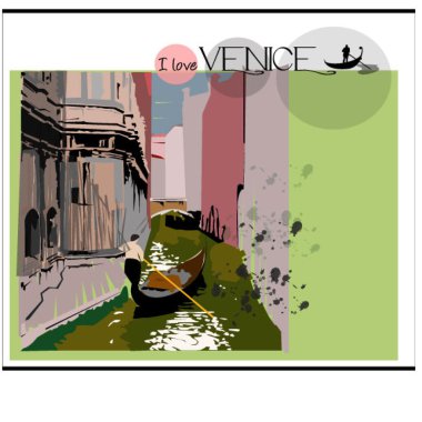 arka plan ile bir motif Venedik