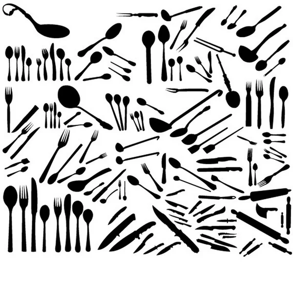 Set of spoons — Stock Vector