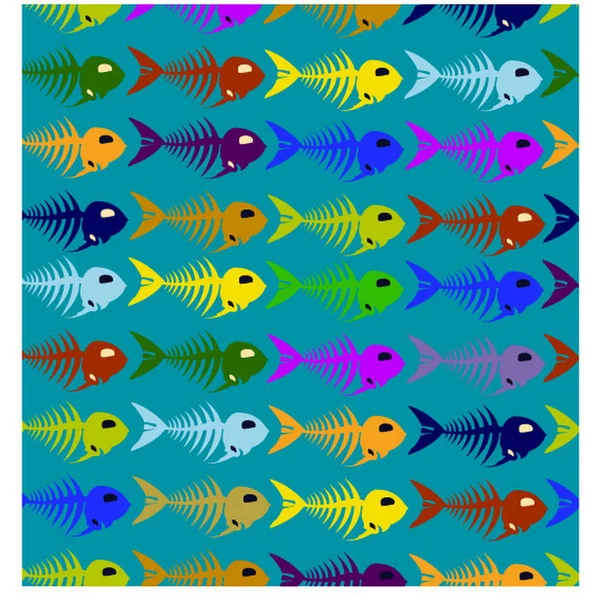 Fish pattern background — Stock Vector