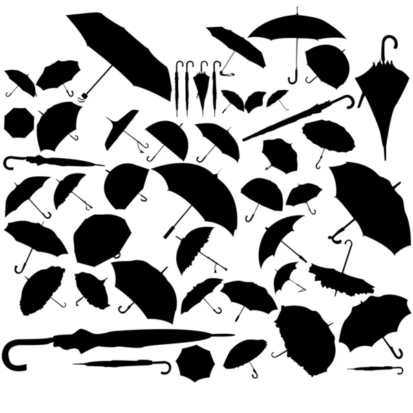 Umbrella set — Stock Vector