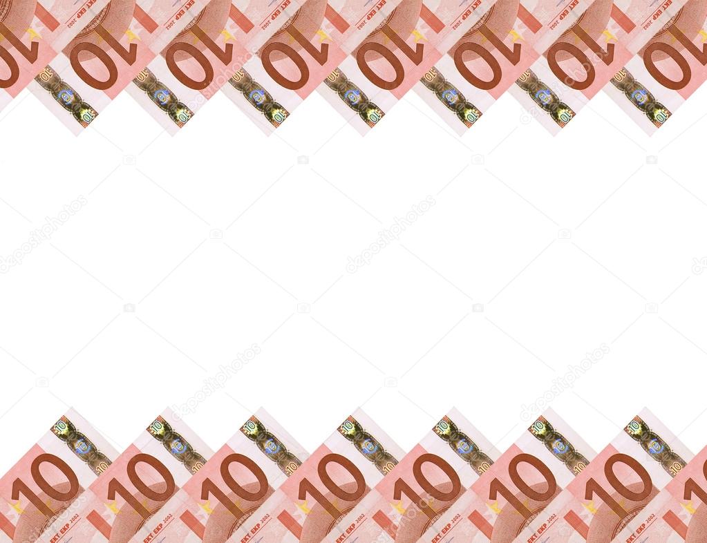 Euro banknotes.Horizontal background.10.