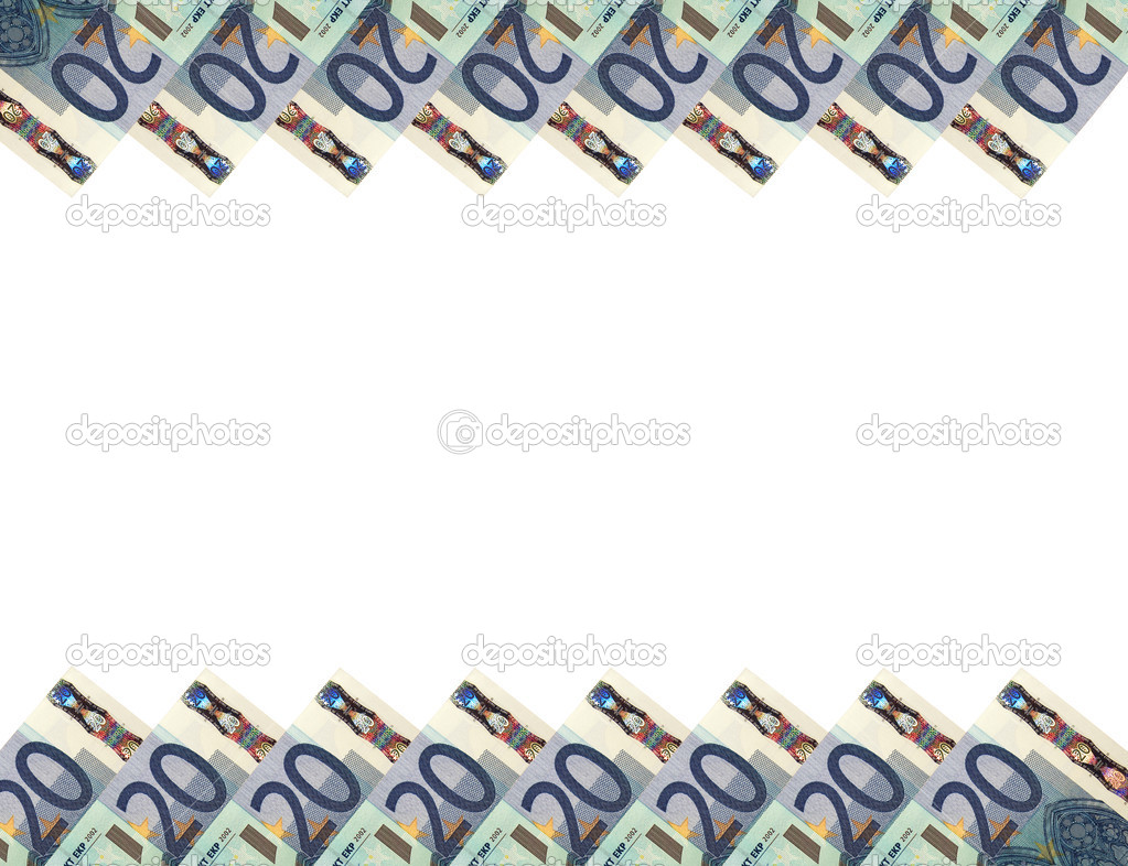 Euro banknotes.Horizontal background.20.